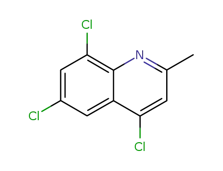 Molecular Structure of 1204-14-4 (2-METHYL-4,6,8-TRICHLOROQUINOLINE)