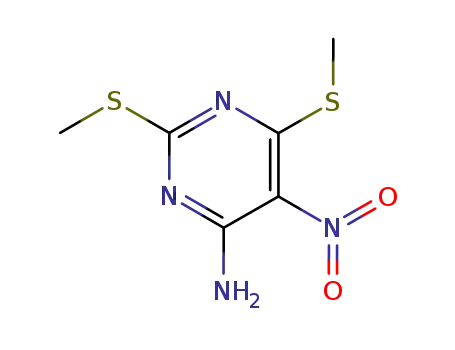 2,6-bis-methylsulfanyl-5-nitro-pyrimidin-4-ylamine