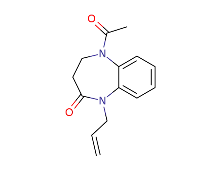 2H-1,5-Benzodiazepin-2-one, 1,3,4,5-tetrahydro-5-acetyl-1-(2-propenyl)-