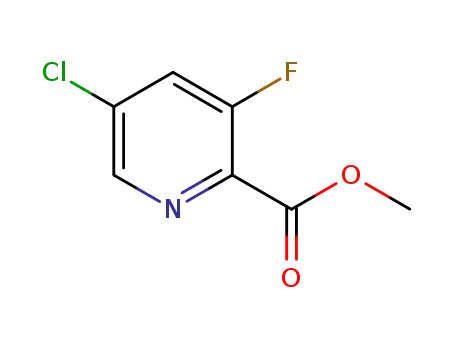 Molecular Structure of 1200498-40-3 (Methyl 5-chloro-3-fluoropyridine-2-carboxylate)