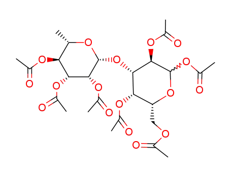 1,2,4,6-Tetra-O-acetyl-3-O-(2,3,4-tri-O-acetyl-β-L-rhamnopyranosyl)-D-galactopyranose