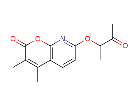 3,4-dimethyl-7-(1'-methylacetonyloxy)pyrano<2,3-b>pyridin-2-one