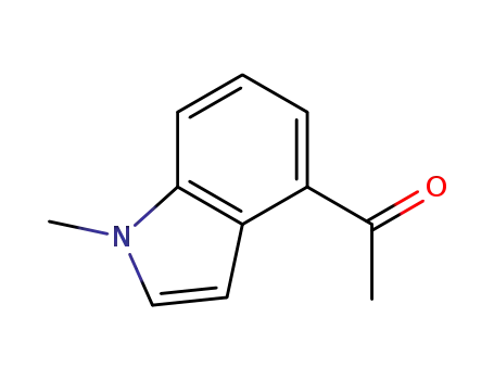 Molecular Structure of 120160-29-4 (1-(1-Methyl-1H-indol-4-yl)ethanone)
