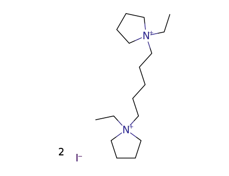 1,1'-diethyl-1,1'-pentanediyl-bis-pyrrolidinium; diiodide