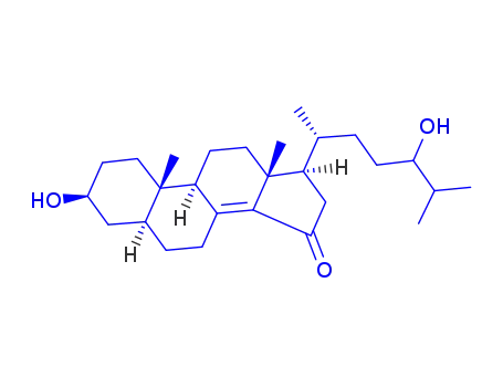 Molecular Structure of 120171-12-2 (3,24-dihydroxycholest-8(14)-en-15-one)