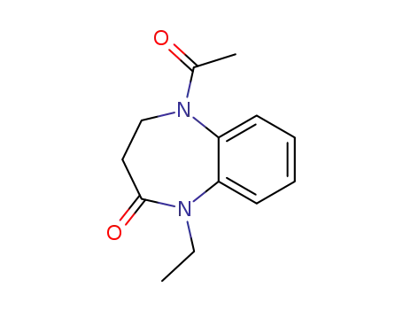 2H-1,5-Benzodiazepin-2-one, 1,3,4,5-tetrahydro-5-acetyl-1-ethyl-