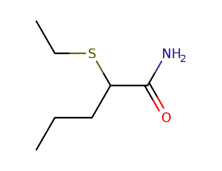 Molecular Structure of 128960-23-6 (2-(ethylsulfanyl)pentanamide)