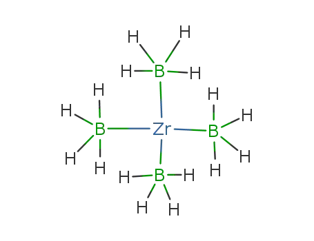 Molecular Structure of 12370-59-1 (Zirconium,tetrakis[tetrahydroborato(1-)-kH,kH',kH'']-)