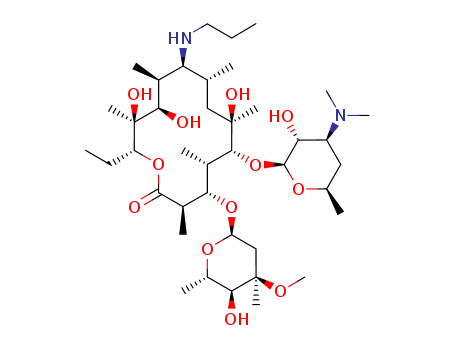5-[4-(dimethylamino)-3-hydroxy-6-methyloxan-2-yl]oxy-13-ethyl-6,11,12-trihydroxy-3-(5-hydroxy-4-methoxy-4,6-dimethyloxan-2-yl)oxy-2,4,6,8,10,12-hexamethyl-9-(propylamino)-14-oxacyclotetradecan-1-one