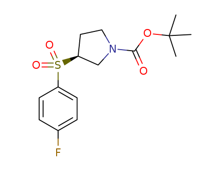 3-(4-FLUORO-BENZENESULFONYL)-PYRROLIDINE-1-CARBOXYLIC AID TERT-BUTYL ESTER