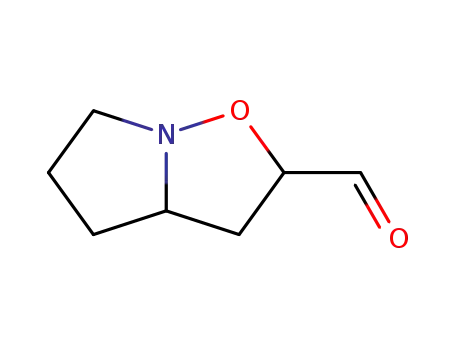 Molecular Structure of 120529-81-9 (Pyrrolo[1,2-b]isoxazole-2-carboxaldehyde, hexahydro-, trans- (9CI))