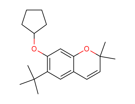 2H-1-Benzopyran,7-(cyclopentyloxy)-6-(1,1-dimethylethyl)-2,2-dimethyl-