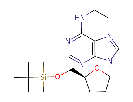 N<sup>6</sup>-ethyl-5'-O-(tert-butyldimethylsilyl)-2',3'-dideoxyadenosine