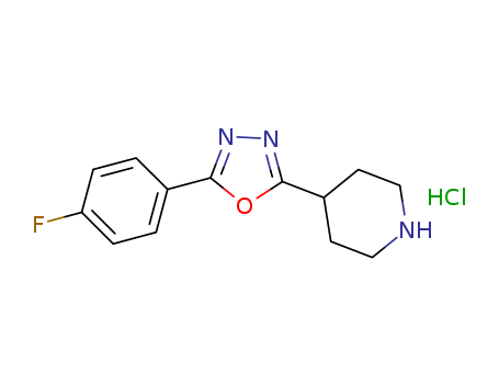 2-(4-Fluorophenyl)-5-(piperidin-4-yl)-1,3,4-oxadiazole hydrochloride