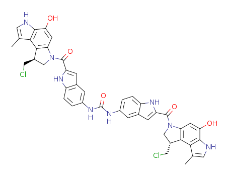 Urea,N,N'-bis[2-[[(1S)-1-(chloromethyl)-1,6-dihydro-5-hydroxy-8-methylbenzo[1,2-b:4,3-b']dipyrrol-3(2H)-yl]carbonyl]-1H-indol-5-yl]-