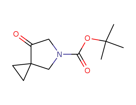 Molecular Structure of 129321-62-6 (Tert-Butyl 7-Oxo-5-Azaspiro[2.4]Heptane-5-Carboxylate)