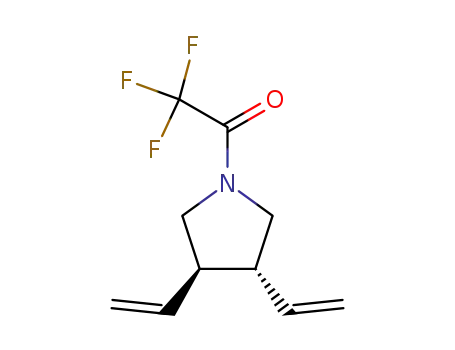 Molecular Structure of 120568-87-8 (Pyrrolidine, 3,4-diethenyl-1-(trifluoroacetyl)-, cis- (9CI))