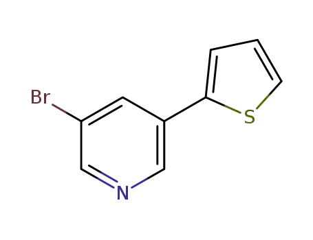 Molecular Structure of 1211541-09-1 (3-Bromo-5-(2-thienyl)pyridine)