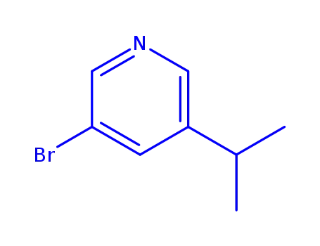Molecular Structure of 1209459-74-4 (3-bromo-5-isopropylpyridine)
