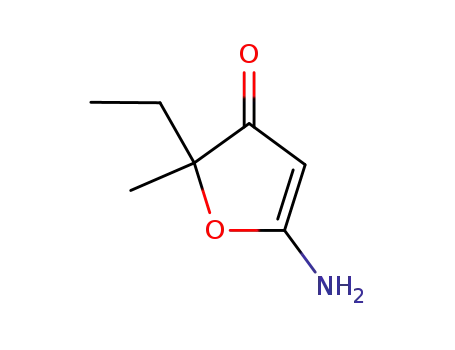Molecular Structure of 120533-53-1 (3(2H)-Furanone,5-amino-2-ethyl-2-methyl-(9CI))