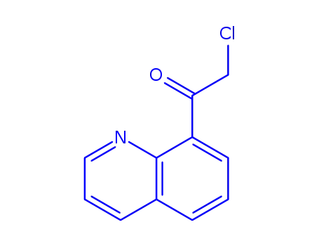 Molecular Structure of 129486-81-3 (Ethanone,  2-chloro-1-(8-quinolinyl)-)