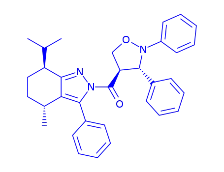 2-[(2,3-diphenyl-4-isoxazolidinyl)carbonyl]-7-isopropyl-4-methyl-3-phenyl-4,5,6,7-tetrahydro-2H-indazole