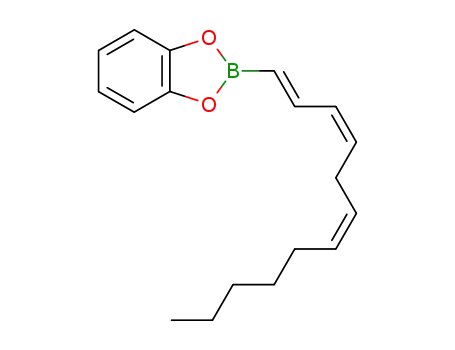 Molecular Structure of 120295-67-2 (((1E,3Z,6Z)-2-Dodeca-1,3,6-trienyl)-benzo[1,3,2]dioxaborole)