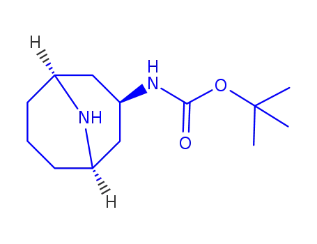 Molecular Structure of 1208530-70-4 (tert-Butyl (1R,3s,5S)-9-azabicyclo[3.3.1]nonan-3-ylcarbaMate)
