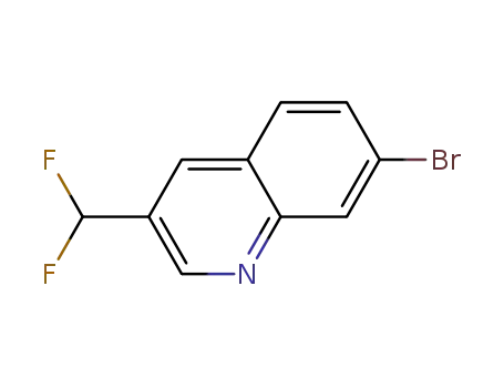 Molecular Structure of 1207747-91-8 (7-Bromo-3-(difluoromethyl)quinoline)