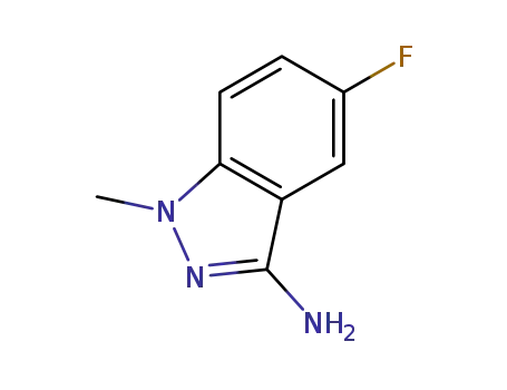 Molecular Structure of 171809-12-4 (3-AMino-5-fluoro-1-Methylindazole)