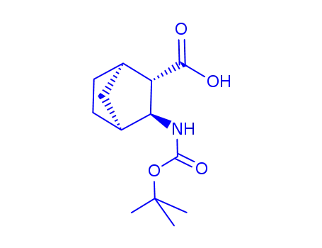 Molecular Structure of 76198-37-3 (Boc-3-exo-aminobicyclo[2.2.1]-heptane-2-exo-carboxylic acid)