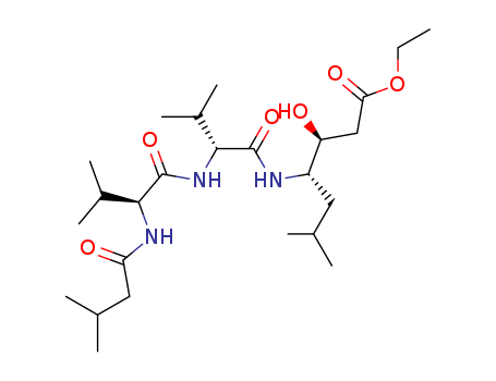 D-Valinamide,N-(3-methyl-1-oxobutyl)-L-valyl-N-[4-ethoxy-2-hydroxy-1-(2-methylpropyl)-4-oxobutyl]-,[S-(R*,R*)]- (9CI)