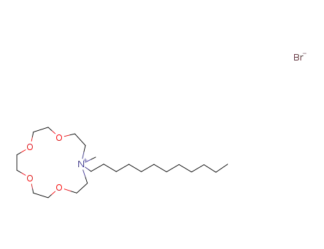 Molecular Structure of 129117-49-3 (N-dodecyl-N-methylmonoazonium 15-crown)