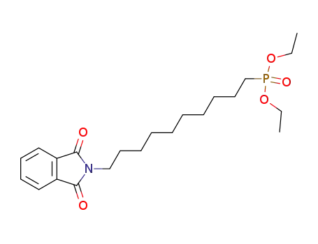Molecular Structure of 120818-68-0 (Diethyl(10-phthalimidodecyl)phosphonate, tech. 90 %)