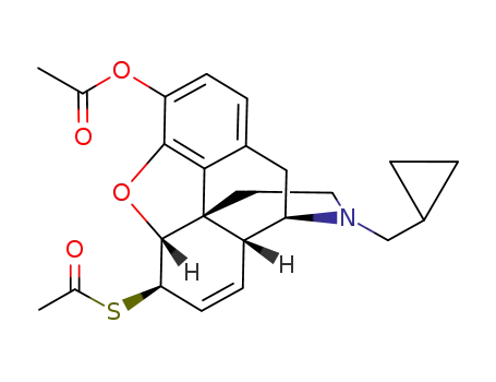 (5alpha,6beta)-6-(Acetylthio)-17-(cyclopropylmethyl)-7,8-didehydro-4,5-epoxymorphinan-3-ol acetate (ester)