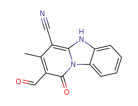 2-FORMYL-3-METHYL-1-OXO-1,5-DIHYDRO-BENZO[4,5]IMIDAZO[1,2-A]PYRIDINE-4-CARBONITRILE