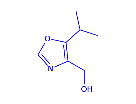 Molecular Structure of 1210700-52-9 ((5-isopropyl-1,3-oxazol-4-yl)methanol(SALTDATA: FREE))