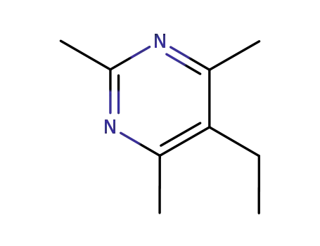 Molecular Structure of 120537-61-3 (Pyrimidine, 5-ethyl-2,4,6-trimethyl- (9CI))