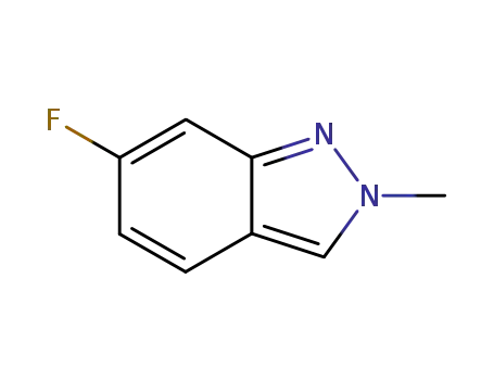 Molecular Structure of 348-39-0 (2H-INDAZOLE, 6-FLUORO-2-METHYL-)