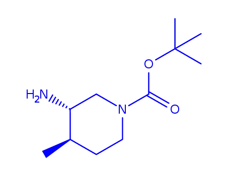 Molecular Structure of 1312810-20-0 (tert-butyl 3-aMino-4-Methylpiperidine-1-carboxylate)