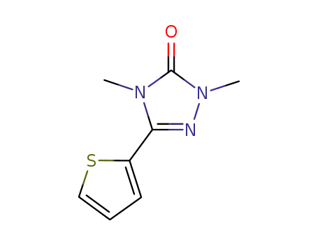 Molecular Structure of 129521-52-4 (2,4-dimethyl-5-thiophen-2-yl-2,4-dihydro-3H-1,2,4-triazol-3-one)