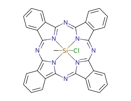 Molecular Structure of 12118-97-7 (METHYLSILICON(IV) PHTHALOCYANINE CHLORI&)
