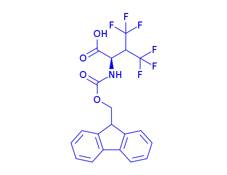 Molecular Structure of 1212153-68-8 ((S)-N-Fmoc-4,4,4,4,4,4-Hexafluorovaline)