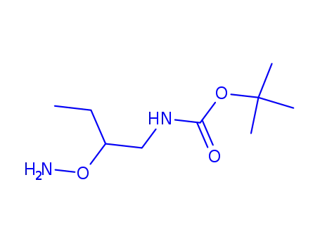 Molecular Structure of 121102-98-5 (Carbamic acid, [2-(aminooxy)butyl]-, 1,1-dimethylethyl ester (9CI))