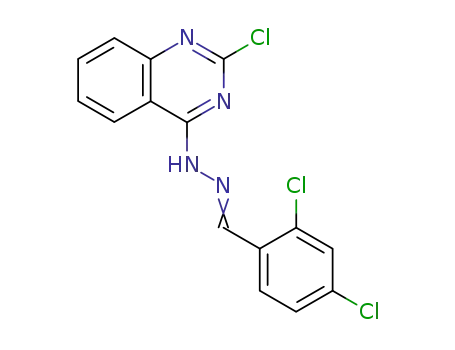 2,4-DICHLOROBENZENECARBALDEHYDE N-(2-CHLORO-4-QUINAZOLINYL)HYDRAZONE