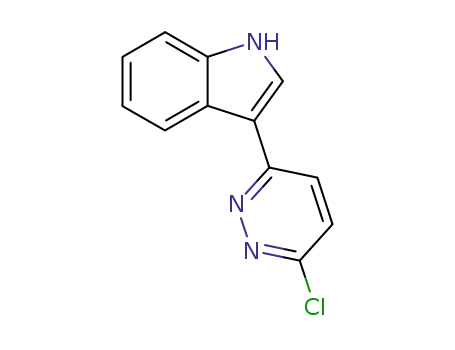 Molecular Structure of 129287-26-9 (3-(6-Chloro-3-pyridazinyl)-1H-indole)