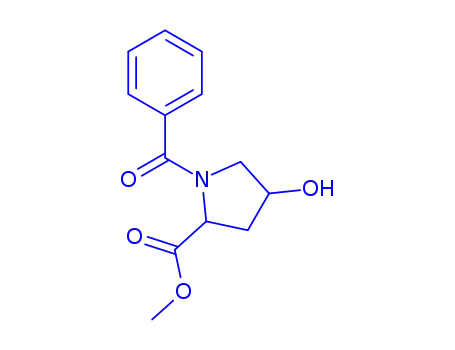 Molecular Structure of 120806-96-4 (TRANS-1-BENZOYL-4-HYDROXY-L-PROLINE METHYL ESTER)