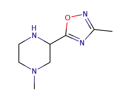 Piperazine, 1-methyl-3-(3-methyl-1,2,4-oxadiazol-5-yl)- (9CI)