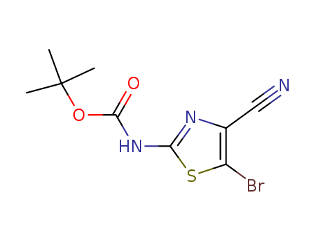Carbamic  acid,  N-(5-bromo-4-cyano-2-thiazolyl)-,  1,1-dimethylethyl  ester