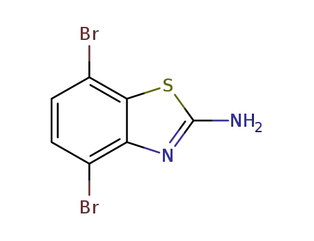 Molecular Structure of 1208395-00-9 (2-BenzothiazolaMine, 4,7-dibroMo-)